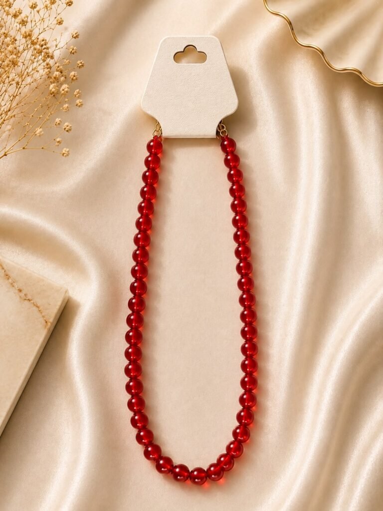 Red Beaded Neck Chain