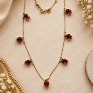 Red Stone Neck Chain